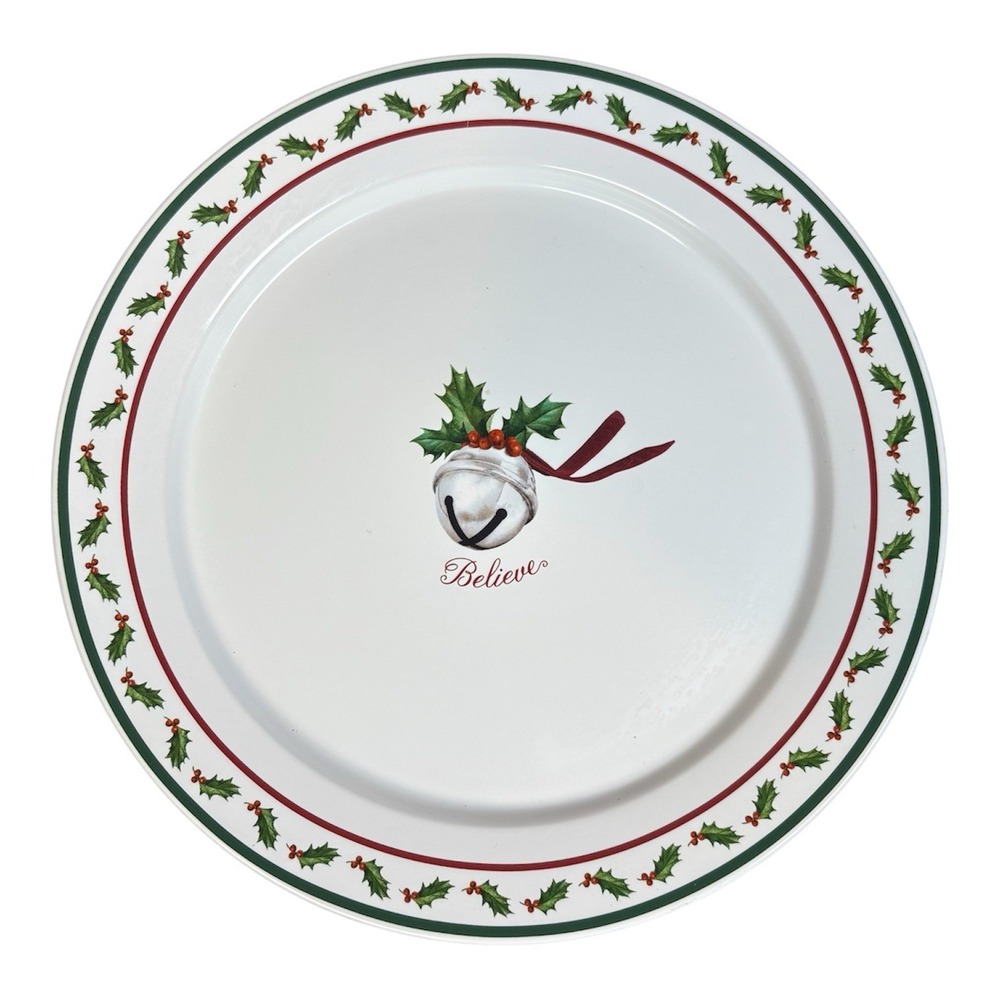 Hallmark POLAR EXPRESS Bell "Believe" Dinner Plate 10" Christmas Holiday